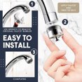 thumbnail image 3 of Binwennn One- Faucet Kitchen Faucet Accessories Faucet Filter Spray Head for Kitchen Faucet Kitchen Faucet Weight Faucets for Kitchen Water Filter Kitchen Faucets for Stainless Steel 3 Piece Filter, 3 of 5