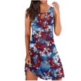 thumbnail image 2 of SMihono Robes d'Été Bohémiennes pour Femmes Grande Taille Mode Imprimée Confortable Sans Manches Décontractée, 2 of 4