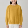 thumbnail image 2 of Children Sweater Knitted Round Neck Solid Pullover Boys Girls, 2 of 4