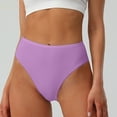 thumbnail image 4 of Liquidation à 50 % de Rabais Culottes pour Femmes en Coton Demi-Enveloppées Taille Haute Couleur Unie Aguichant Culottes pour Femmes, 4 of 5