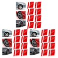 thumbnail image 4 of maskred 8x Rouge Durable Réfléchissant Jante Décalcomanies pour la Personnalisation des Pneus de Voiture Résistant aux Intempéries 3Set, 4 of 6