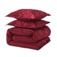 thumbnail image 4 of JML 2 Piece Tufted Comforter Set Twin,1 Comforter,1 Pillowcase, Geometric Design, Burgundy, 4 of 5