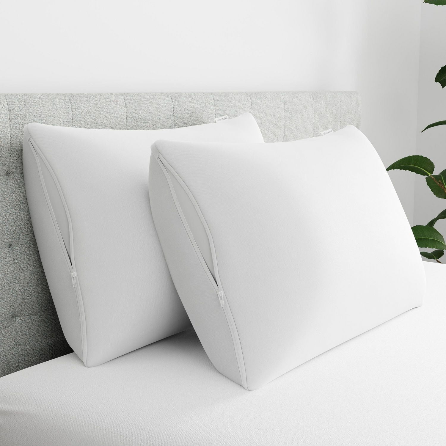 AllerEase Maximum Pillow Cover Protector, S/Q- Zippered, Allergen and Bedbug Barrier