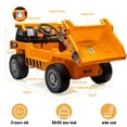 thumbnail image 2 of CazToi Dual 12V 35W Motors Electric Ride On Construction Truck Perfect for Kids Aged 36 Months and Up, 2 of 8