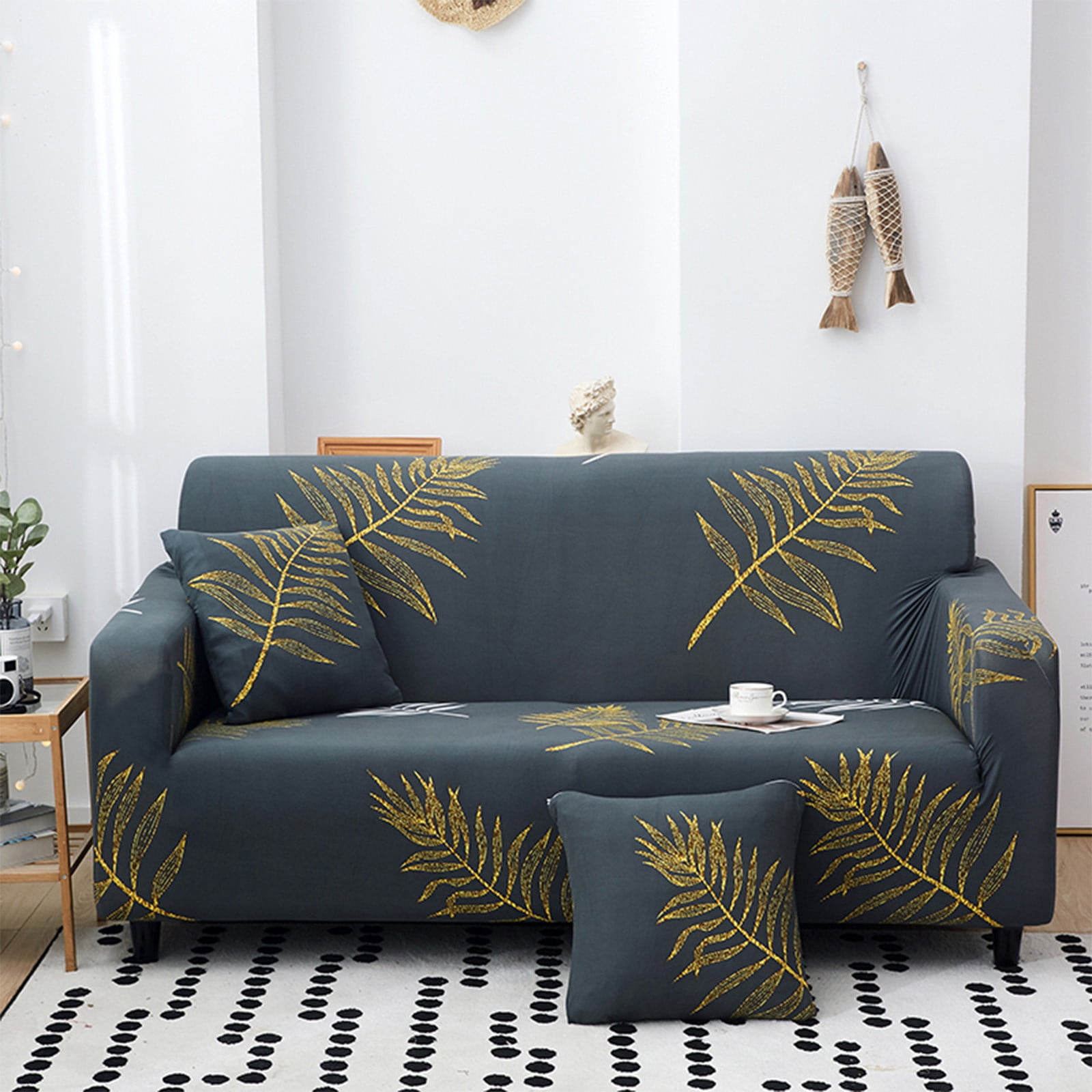 RKSTN Loveseat Sofa Cover Elastic Sofa Cover Full Cover Universal Double Sofa Cover Full Cover Combination Sofa Towel Full Cover Sofa Cushion Double Sofa Cover