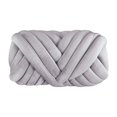 thumbnail image 2 of Becaristey Chunky Yarn Knitting for Arm Knit Soft 250G Yarn for DIY Rug Making Sweaters Light Gray 2.5cm 1Set, 2 of 6