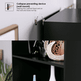 thumbnail image 4 of Homfa 6 Tier Tall Bookshelf and Bookcase, Wooden Bookcase Display Shelf for Living Room Home Office Library Storage, Black, 4 of 6