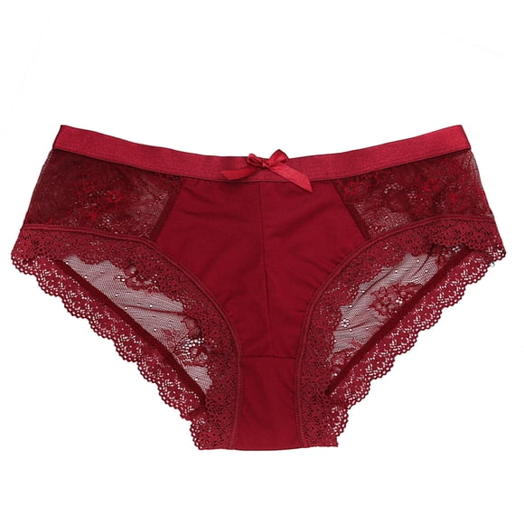 Ketyyh-chn99 Underwear Womens Women's High Waisted Seamless Underwear Full Coverage Brief Ladies No Show Panties Wine,L