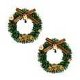 thumbnail image 1 of WLOELOEW Style D 2 Piece Christmas Magnetic Wreath Ornament Refrigerator Magnet For Holiday Home Kitchen Decor Festive D, 1 of 7