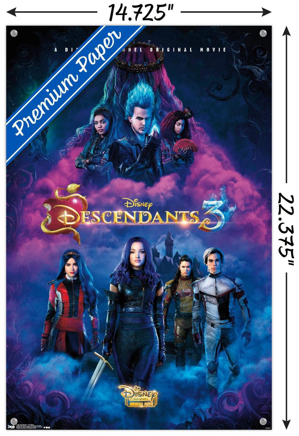 Disney Descendants 3 - One Sheet Wall Poster, 22.375" x 34"