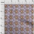 thumbnail image 1 of oneOone Tissu Viscose Georgette Feuilles & Floral Imprimé Bloc Tissu BTY 42 Pouces de Large, 1 of 4