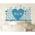 thumbnail image 1 of Monogram Cake Topper First Name Initial Heart Cake Topper, 1 of 1