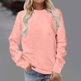thumbnail image 2 of hotojiny Workout Tops for Women Plus Size Long Sleeve Crewneck Sweatshirt Oversized Lightweight Basic Pullover Fall 2025, 2 of 6