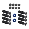 thumbnail image 4 of Lipstore 8 Pieces Table Football Replacement Handles Easy to Install Foosball Handles Dark Blue Footballs, 4 of 8