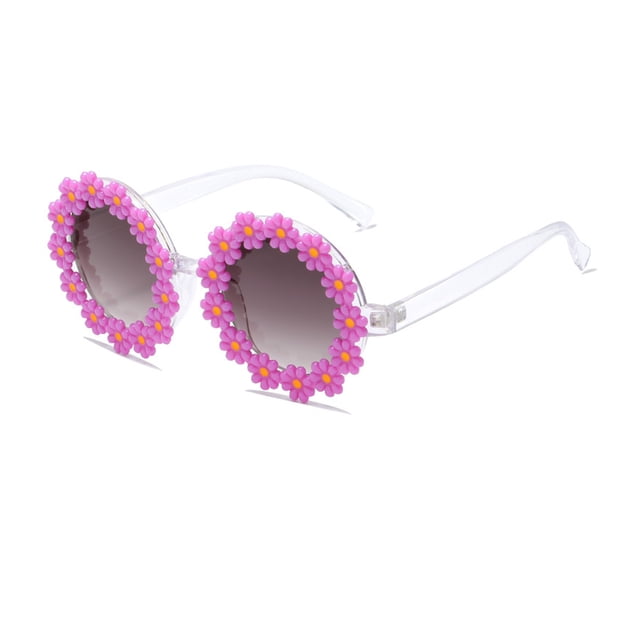 stanreset Durable Girls Sunglasses With Unique Bathing In Sun Girls Sunglasses Age 6-8 purple