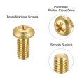 thumbnail image 4 of Unique Bargains M3x6mm Brass Machine Screws, Phillips Pan Head Fastener Bolts 36Pack, 4 of 5