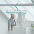 thumbnail image 4 of Vaidha Windproof Sock Clips Hanger, Clothes Drying Rack With 360鎺?Swivel Hook And Strong Clips For Drying And Organize Underwear, Socks, Hats, Scarves, Pants, 4 of 6