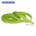 thumbnail image 2 of Uxcell Grosgrain Ribbons with White Dots Ribbon Bow Decoration Crafts Gift Wrapping Wedding Fresh Green 10 Yards 3/8 Inch, 2 of 7