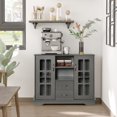 thumbnail image 2 of HOMCOM Buffet Cabinet with Drawers, Cupboard, Shelves, Kitchen Sideboard, 2 of 10