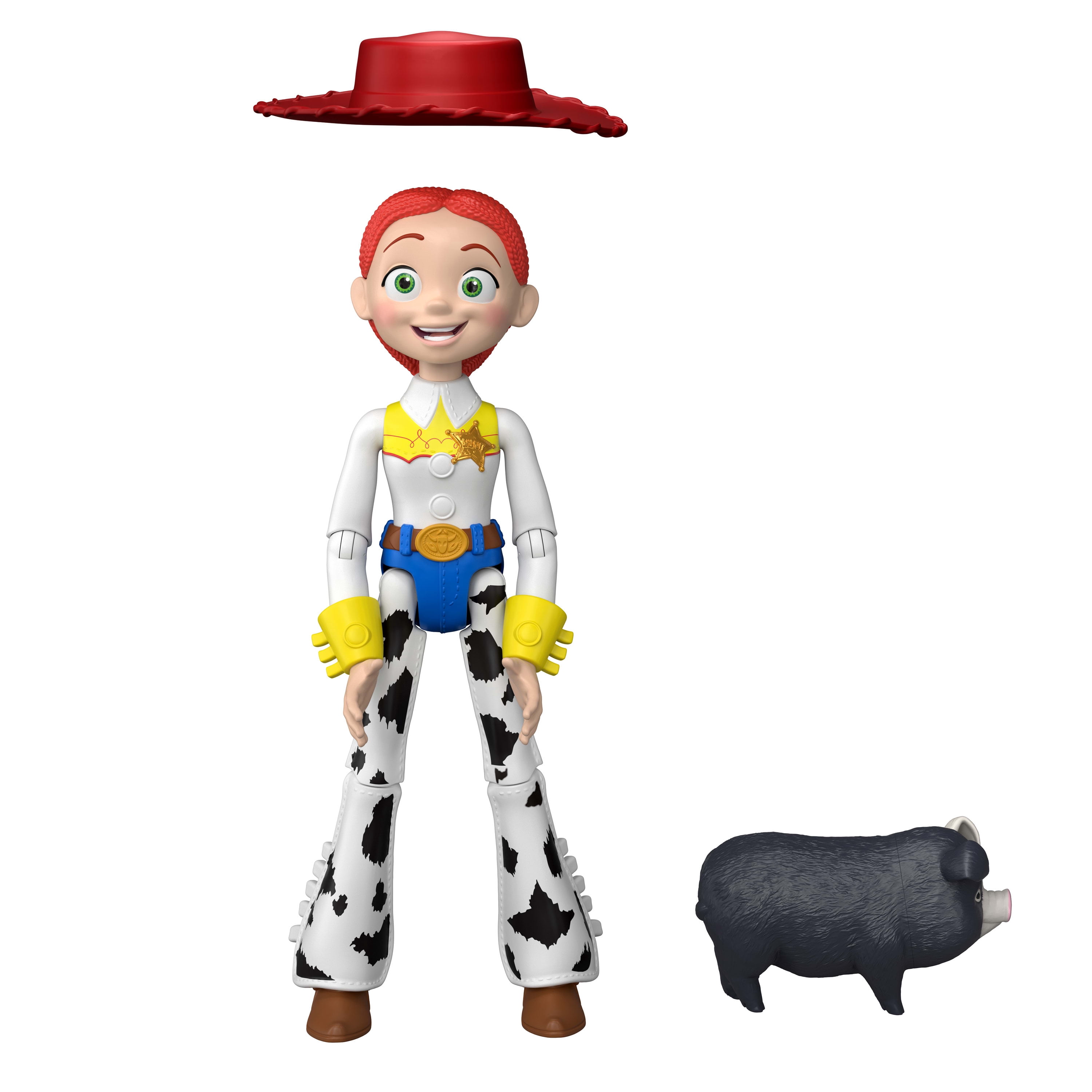 Figurine articulée de Jessie et son compagnon bavard JD le cochon Histoire de jouets 5 Disney et Pixar de 30,5 cm, 35 sons