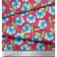 thumbnail image 2 of Soimoi Cotton Poplin Fabric Hummingbird & Floral Print Sewing Fabric Yard 56 Inch Wide, 2 of 3