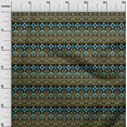 thumbnail image 2 of oneOone Viscose Jersey Fabric Swirl Ikat Printed Craft Fabric BTY 60 Inch Wide, 2 of 5