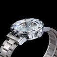 thumbnail image 3 of WINNER WINNER S1089-2 Montre Mécanique Rétro de Luxe pour Homme avec Bracelet en Acier Inoxydable, Cadran Blanc et Conception Résistante à l'Eau, 3 of 6
