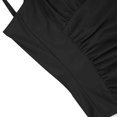 thumbnail image 4 of UPPADA Womens One Piece Swimsuits Athletic Training Swimwear Plus Size Bathing Suits Ruched Color Block Print Swimsuits Criss-Cross Back Crew Neck Athletic Training Swimwear Clearance Black,M, 4 of 6