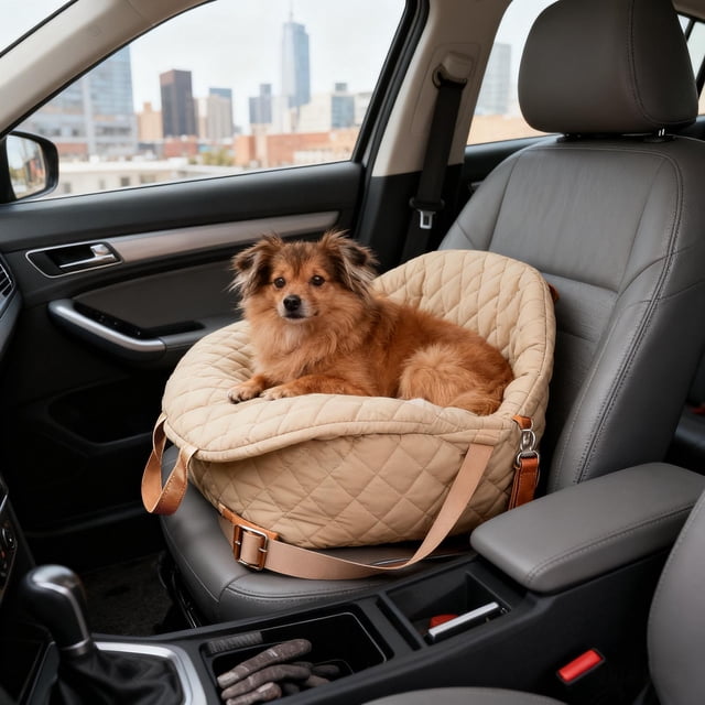 WIFKLSIIPG Sac Fourre-Tout Polyvalent Matelassé à Main pour Petits et Chats Lit de Voyage Convertible