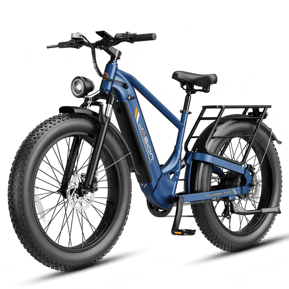 Jasion Thunder Pro Vélo Électrique pour Adultes, Moteur de Pointe 2000W 40Mph 52V Batterie Amovible 20Ah, Vélo de Montagne Électrique à Gros Pneus 26 Pieds' x 4 Pieds', Contrôle par Application Bluetooth, UL2849