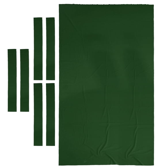 High Performance Pool Table Felt Billiard Cloth Table Bed Cushion, 7ft Green