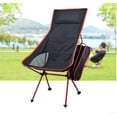 thumbnail image 2 of Chaise Lune d'Extérieur Chaise Pliante Portable Chaise en Alliage d'Aluminium Chaise de Pêche Camping Auto-Équilibrée Fauteuil Inclinable de Tournée Chaise de Plage Décontractée, 2 of 4