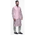 thumbnail image 2 of Atasi Cotton Mens Kurta Pajama With Jacket Indian Mandarin Ethnic Wear Set, 2 of 5