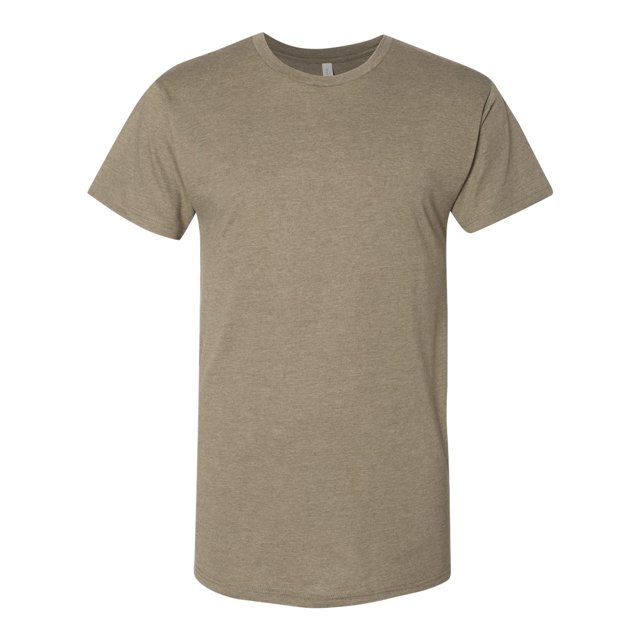 BELLA+CANVAS T-Shirt Long pour Homme - 3006, P, Olive Chiné