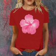 thumbnail image 2 of LUOGENLI T-shirts pour Femme pour Femmes Mode Décontractée T-shirts Imprimés Col Rond Manches Courtes T-Shirt Hauts Tunique Blouse T-shirts pour Femmes T-Shirt Graphique Drôle St. Patrick Rouge TG, 2 of 4
