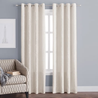 Hometrends Everly 84" Panneau de rideau de fenêtre à œillets filtrant, ivoire