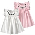 thumbnail image 3 of Qudderr 1-7 Ans Petites Filles Robes en Coton pour Tout-Petits Enfants Robe Sans Manches Décontractée Bébé Été Robe d'Été Imprimée pour Filles, 3 of 8