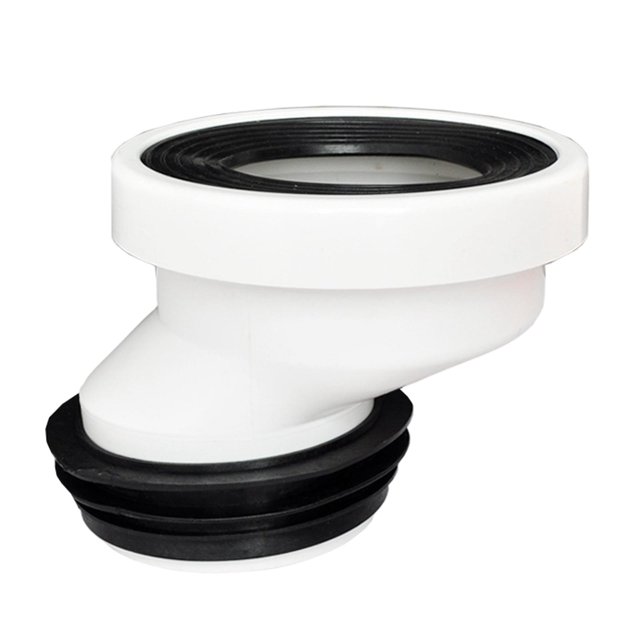 GROWTH TANK Flush Offset Toilet Flange Easy Install Offset Hose Fitting Extension PVC Toilet Remove 5cm