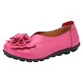 thumbnail image 1 of B91xZ Mocassins Plats Classiques Bout Rond Fermé Ballerines Confortables Chaussures de Danse Décontractées, Rouge Melon D\'eau 8.5, 1 of 5