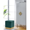 thumbnail image 2 of Meridian Furniture Jax Contemporary Velvet Ottoman/Stool in Green, 2 of 4