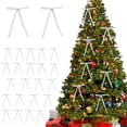 thumbnail image 1 of Meitianfacai 24pc Velvet Christmas Tree Bow Decoration Wreath Bow Decoration, White, 1 of 5