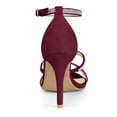 thumbnail image 3 of BLISSFUL STEP Women's Rhinestone Ankle Strap Heel Sandals, 3 of 6