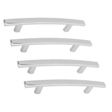 Era Arched Poignée, paquet de 4, chrome