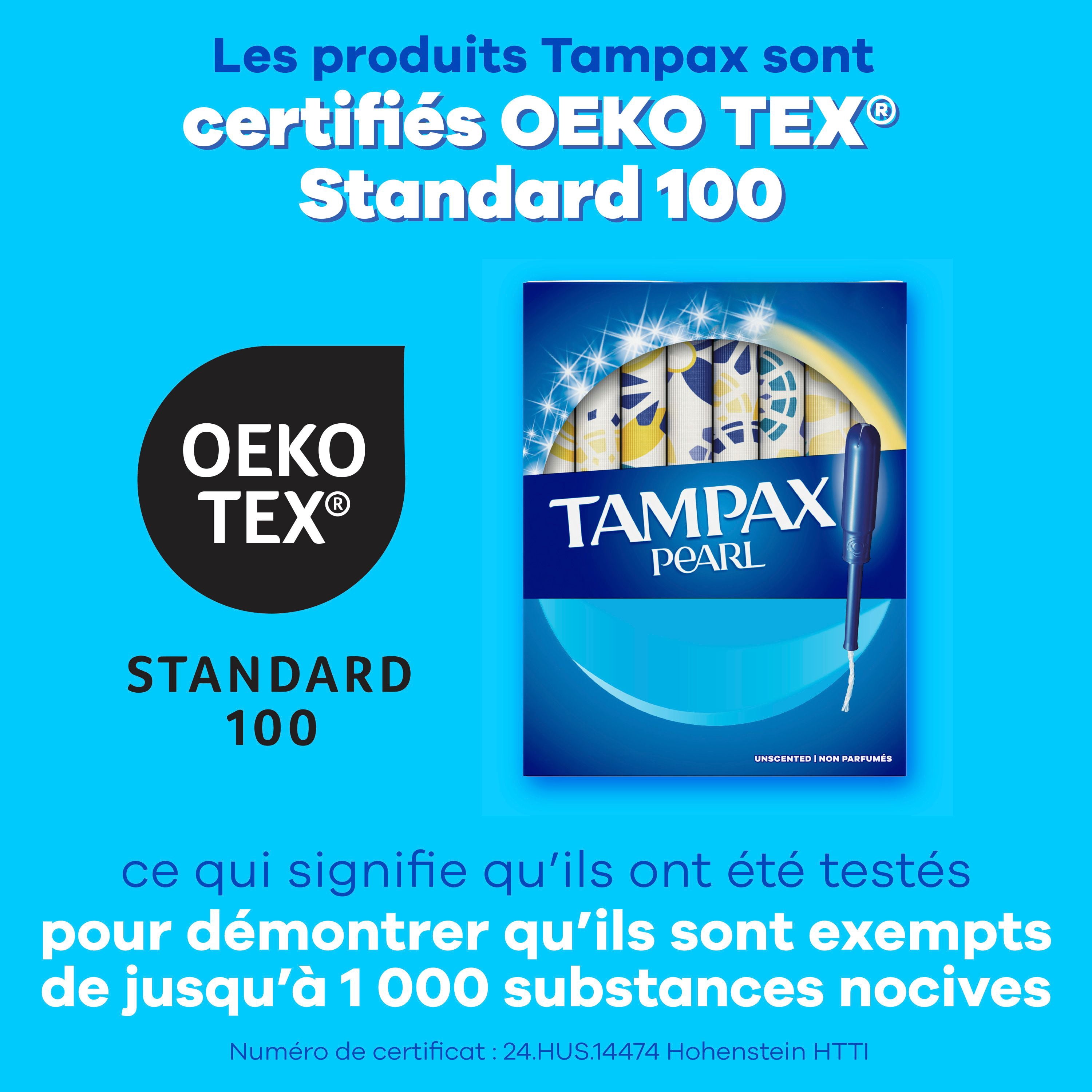 Tampax Pearl Tampons, with LeakGuard Braid, Super Absorbency, Unscented