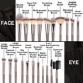 thumbnail image 4 of 3-20PCS Makeup Brushes Set Eyeshadow Fluffy Foundation Concealer Blush Highlighter Storage Box Female Cosmetics Beauty Tools,makeup brush set, 4 of 28