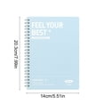 thumbnail image 3 of Djiypn Spiral Journal Notebook with 120 Pages, 8×5.5in, A5 Spiral Notebook, Journaling Notebooks for Work, Office, Women, Men, College Ruled Spiral Notebook, Hardcover Note Book, Blue, 3 of 6