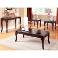 thumbnail image 2 of Bowery Hill Traditional Solid Wood 4-Piece Coffee Table Set in Dark Cherry, 2 of 9