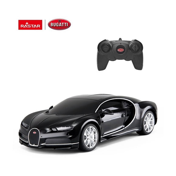 Rastar Bugatti Chiron R/C Model - Black, 1:24 Scale, 2.4GHz Remote Control, STEM Toy for Ages 6+