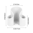 thumbnail image 3 of Storage Boxes for Organizing, Usavan Clear Plastic Storage Box U-Shaped Slot, Compact 11x8x9 cm Container for Cotton Pads Makeup Sponges Bathroom Vanity, 3 of 6