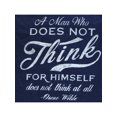 thumbnail image 3 of Hanes Mens Graphic Tee, XL, Oscar Wilde/Navy, 3 of 5